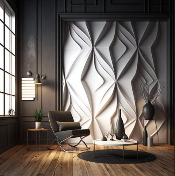 الجدران المزخرفة بالجبس (Gypsum Wall Panels)