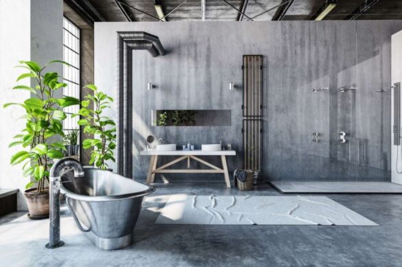 التصاميم المفتوحة التي تعتمد على المقصورات الزجاجية الشفافة من أهم اتجاهات الحمامات الحديثة