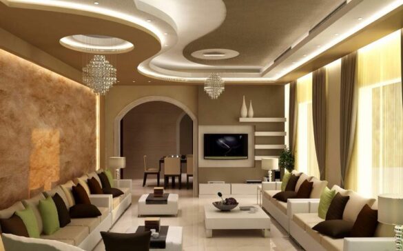 ديكور سقف الصالة: أفكار أنيقة لتصميم عصري وجذاب