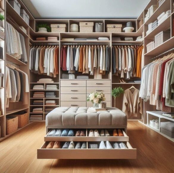 ما هي أفضل طرق تنظيم غرف الملابس الصغيرة