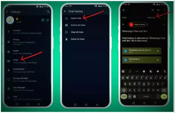 how to back up WhatsApp chats and SMS messages