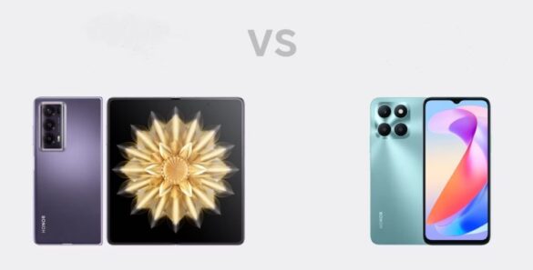 Foldable phones vs standard smartphones comparison showing foldable and traditional phone designs side by side