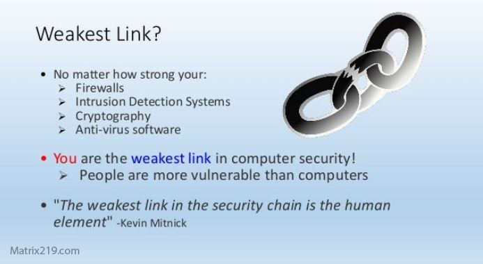 why humans are the weakest link in cybersecurity